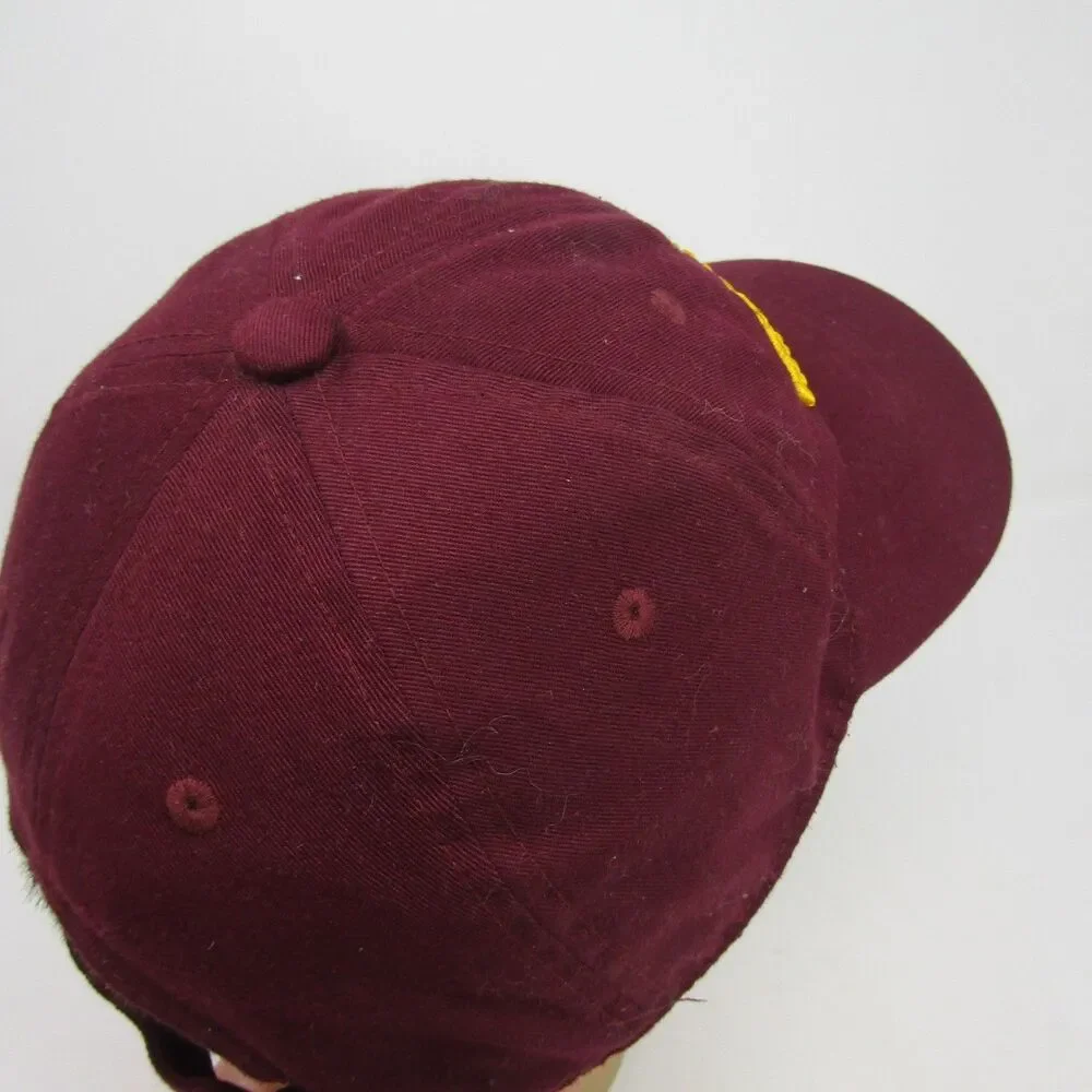 Arizona State Sun Devils NCAA Maroon Adidas Relaxed Fit Strapback Hat Spell Out